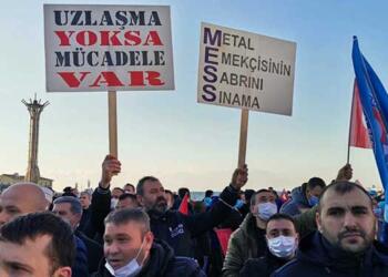 MESS’i protesto eden metal işçileri: Alayına hodri meydan