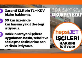 Hepsi-Jet kuryeleri: Yöneticiler istifa zorlayarak tehdit ediyor