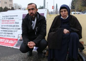 42 kilometre yol, soğuk havaya rağmen adalet mücadelesi