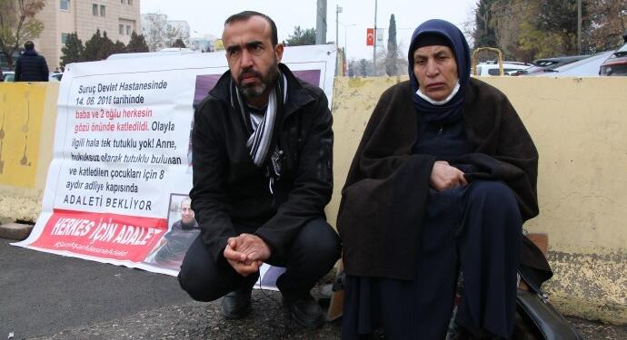 42 kilometre yol, soğuk havaya rağmen adalet mücadelesi