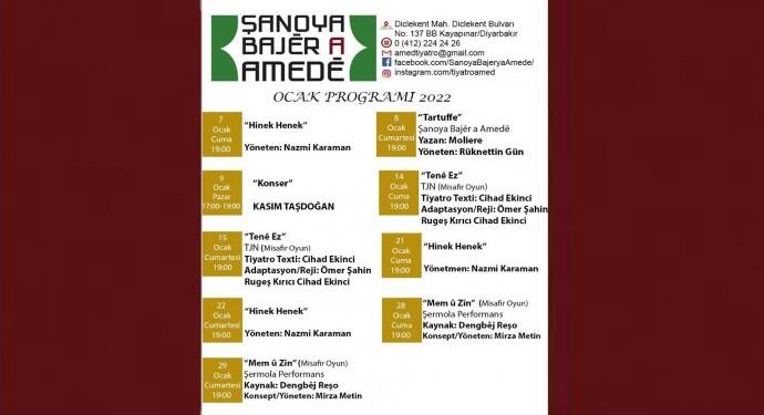 Amed Şehir Tiyatrosu’ndan Ocak programı