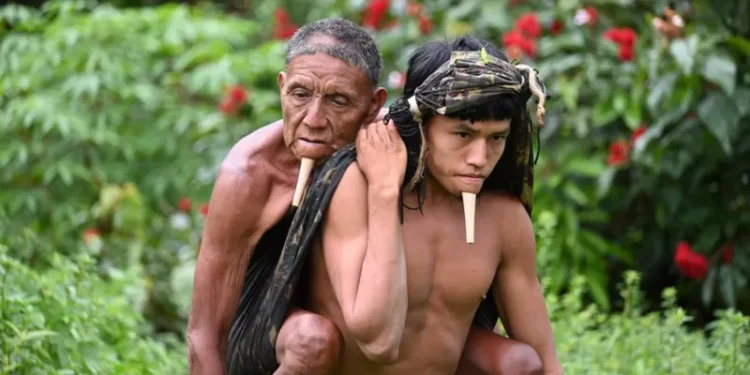 Amazon halkları aşıya uzak kalınca: Aşı yapmak için babasını 5-6 saat sırtında taşıdı