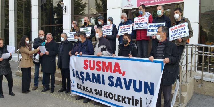 Bursa Su Kolektifi eylemi: İklimi değil sistemi değiştir