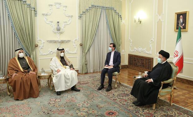 İran cumhurbaşkanı Reisi Katar Dışişleri Bakanı ile görüştü