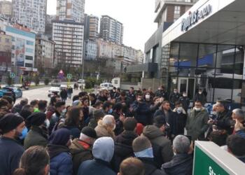 Scotty işçileri de iş bırakma eylemi yapıyor