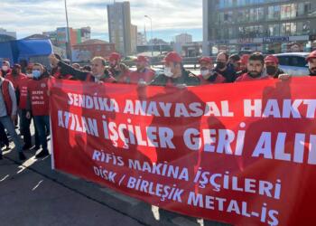 Direnen Rifis Makine işçileri: Bütün işçiler tek yumruk olsun