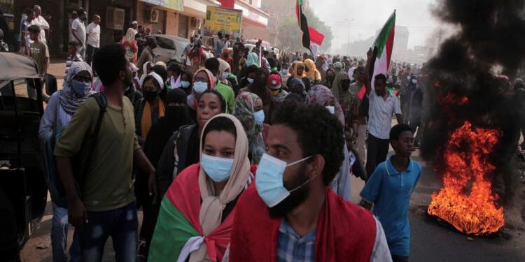 Sudan’da darbe karşıtı gösteriler yapıldı