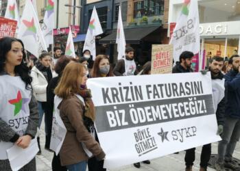 SYKP üyeleri Kadıköy’de zamları protesto etti