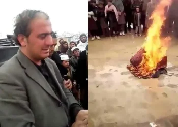 Taliban müzik aletini yaktı, müzisyen gözyaşını tutamadı