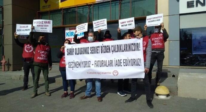 TİP’ten Adana’da zamlara karşı protesto