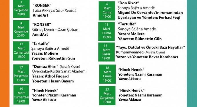 Amed Şehir Tiyatrosu’ndan yeni program