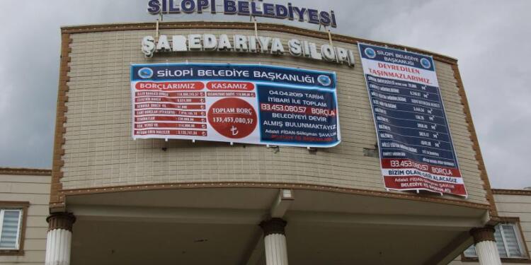 Silopi Belediyesi’ne 718 bin liralık fatura kesildi