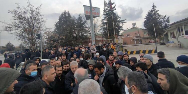 Boyar Kimya işçileri düşük zamma karşı iş baraktı