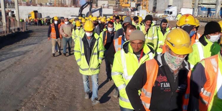 Akkuyu Nükleer şantiyesinde işçilere ‘savaş var’ denilerek ücret verilmedi