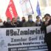 İşçiler fatura yakarak zamları protesto etti