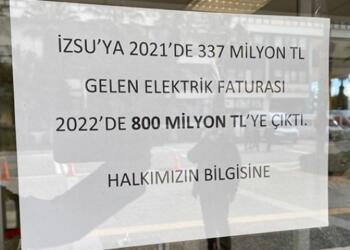 İZSU’ya 800 milyon elektrik faturası geldi