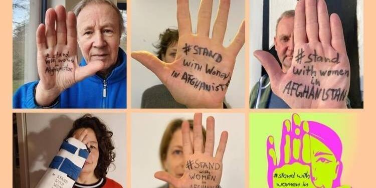 Afganistanlı aktivist kadınlara destek kampanyası