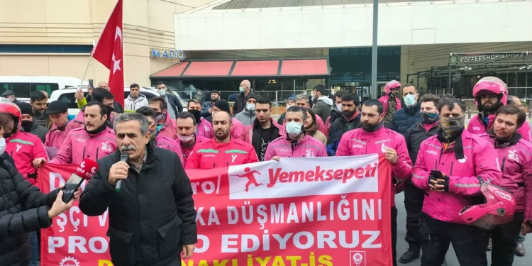 Yemeksepeti kuryeleri: 1 Martta talepler karşılanmazsa kontak kapatılacak
