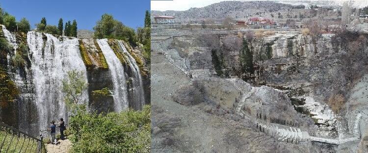 Tortum Şelalesi’nin suyunu kestiler