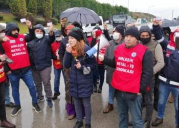 Farplas işçilerinin eylemi ikinci gününde devam etti