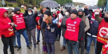 Farplas işçilerinin eylemi ikinci gününde devam etti