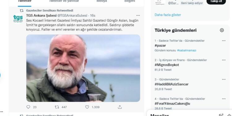 Ses Kocaeli gazetesi sahibi Güngör Arslan silahlı saldırıda hayatını kaybetti
