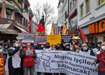 Migros emekçileri için boykot çağrısı yapıldı