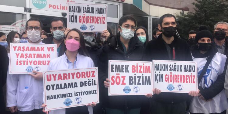 Sağlık emekçilerinden Rize ve Artvin’de eylem