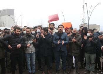 Şırnak’ta kar altında zam protestosu: Hükümet istifa