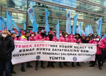 Yemeksepeti kuryeleri sefalet ücretine karşı direnişte kararlı