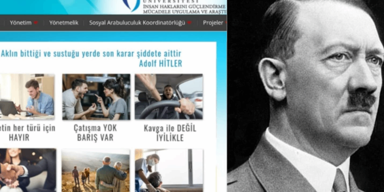 Celal Bayar Üniversitesi, etkinlik tanıtımını Hitler sözüyle sundu