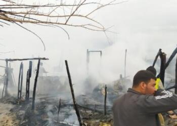 Adana’da tarım işçilerinin çadırında yangın çıktı