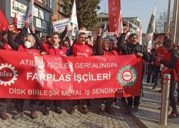Farplas işçileri taleplerini haykırdı