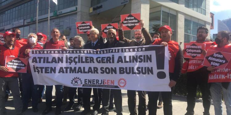 EnerjiSa işçileri şirket önünde: İşçiler direnme hakkını kullanacak