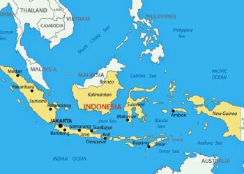 Republic of Indonesia - vector map