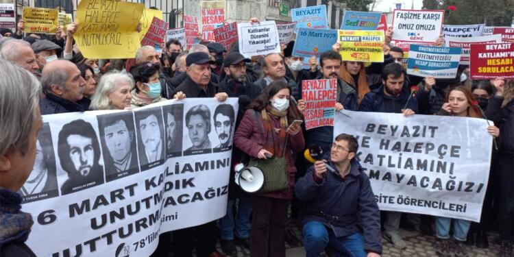 İstanbul Üniversitesi’nde Beyazıt ve Halepçe anması