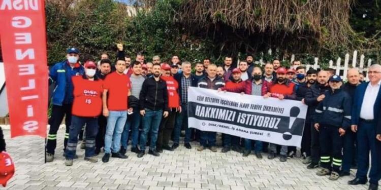 Grev kararı alan Seyhan Belediyesi işçilerine tehdit