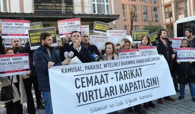 Tarikat yurdunda öğrenciler şiddet