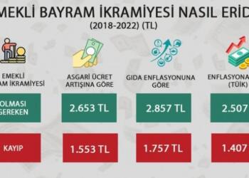 DİSK-AR: Emeklilerin ikramiyesi 4 bin 500 lira olmalı