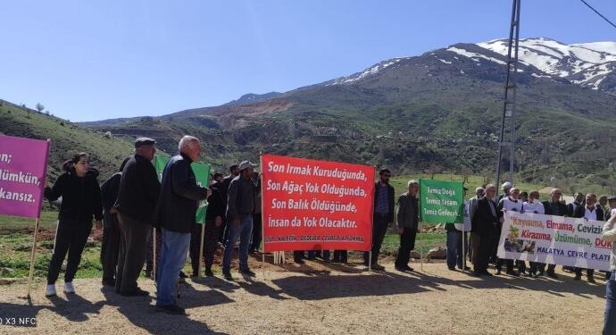 Malatya’da siyanürle altın aramaya protesto
