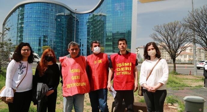 CHP önünde işçilerden eylem: Size boyun eğmeyeceğiz