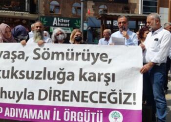 Adıyaman’da sınır ötesi saldırı protestosu: Savaşa değil halka bütçe