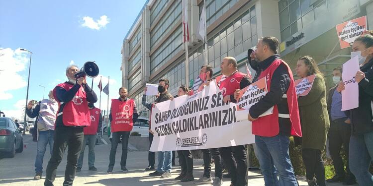 DİSK/Enerji-Sen’li işçiler direnişte: Sahip olduğunuz servet bizden çaldıklarınızdır