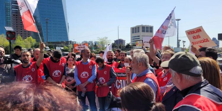 Enerji işçileri polis barikatını aştı Sabancı’ya dayandı: Taleplerimiz kabul edilsin