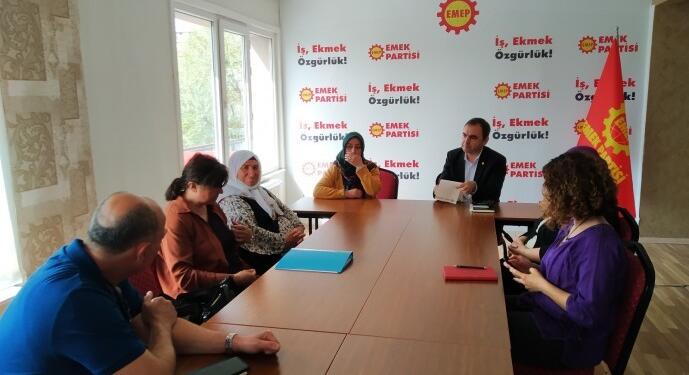 Tutuklu yakınları EMEP Başkanı Ercüment Akdeniz’le görüştü