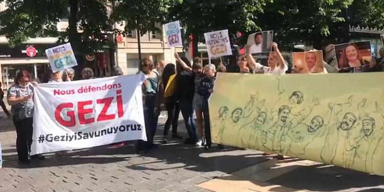 Paris’te Gezi Davası’nda verilen karar protesto edildi