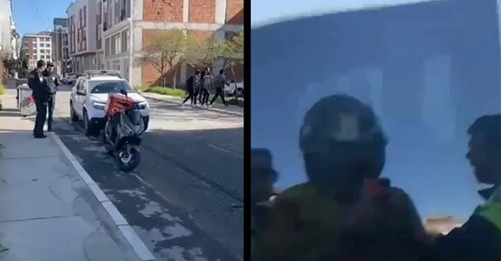 Polisten kuryeye tehdit: Beynine sıkarım