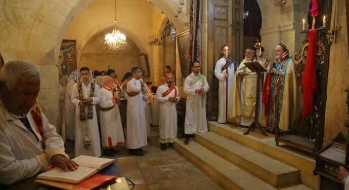 Süryaniler paskalya bayramını Kırklar Kilisesinde kutladı