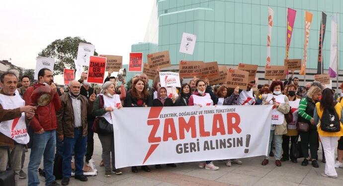 Şişli’de boş tencere eylemi: Zamlar geri alınsın
