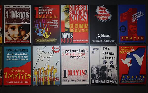 İşçi Bayramı afişleri sergisi
